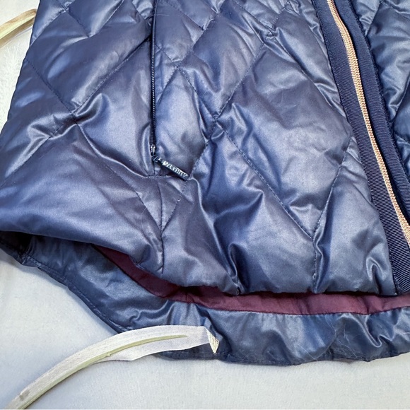 ATHLETA Responsible Down navy blue zippered vest, S. - Picture 3 of 7